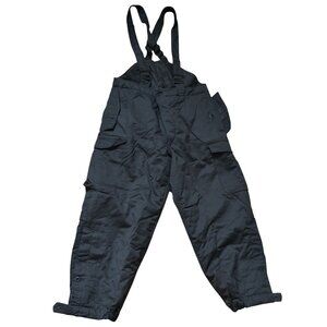 Vintage Sturm Military Insulated Trousers OD Green Bibs 1980's Made in Austria